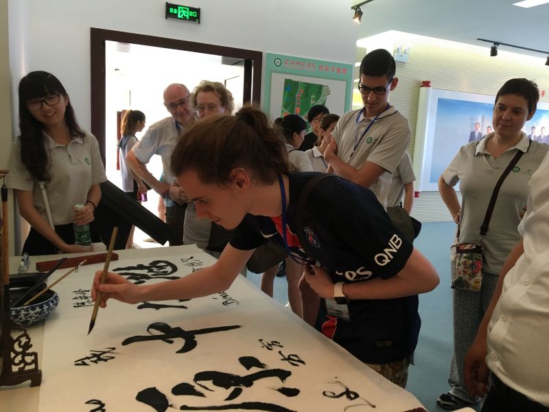 云顶yd2223线路检测学子积极参与“情系中法，携手筑梦”中法青年员工交流团活动