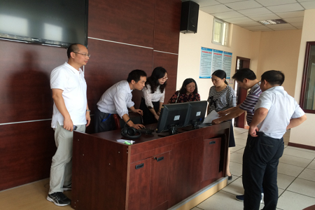 上海立信会计金融学院云顶yd2223线路检测来公司考察交流